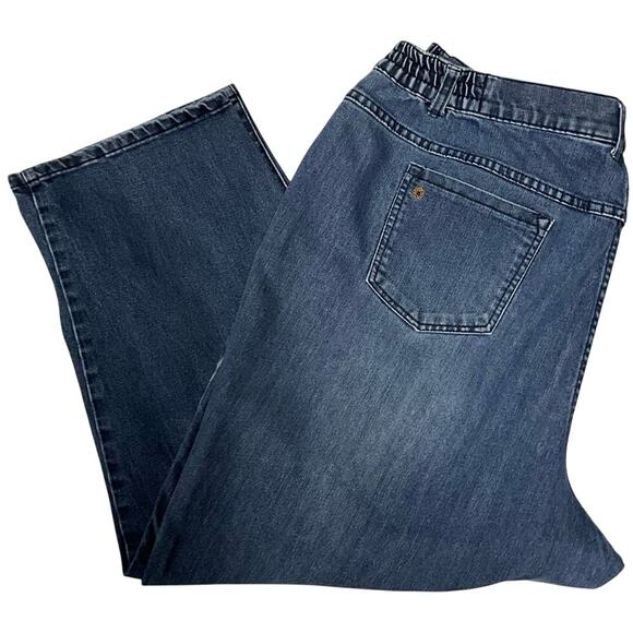 Catherines Womens 20WP Right Fit Moderately Curvy Jeans Elastic at Waist Stretch - Picture 1 of 7